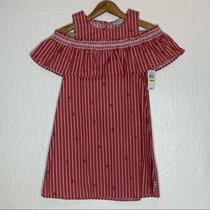 Lucky Brand Faded Rose cold shoulder blouse